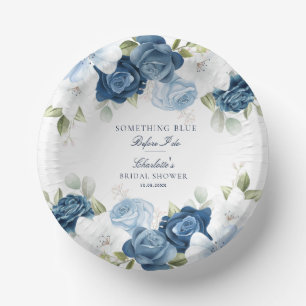 何か青いもの ブライダルシャワーの前に フラワーブライダルシャワー ペーパーボウル