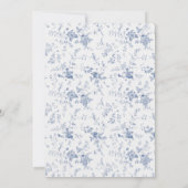 何か青いもの ブライダルシャワーの前に 招待状 (裏面)