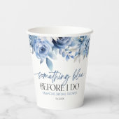 何か青いもの ブライダルシャワーの前に 花 紙コップ (裏面)