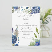 何か青いもの ブライダルシャワーの招待状 招待状 (スタンド正面)