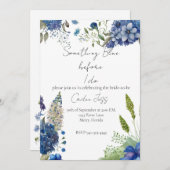 何か青いもの ブライダルシャワーの招待状 招待状 (正面/裏面)