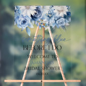 何か青いもの ブライダルシャワーの歓迎 アクリルサイン (ニュートラル)