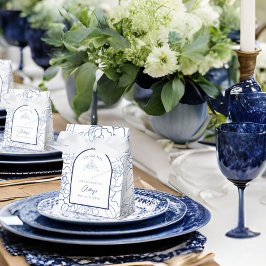 何か青いもの ブライダルシャワーの花 フェイバーボックス