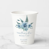 何か青いもの ブライダルシャワーの花 紙コップ (正面)