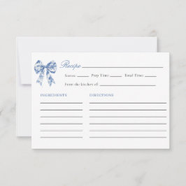 何か青いもの ブライダルシャワーレシピ 招待状