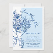 何か青いもの ブライダルシャワー招待状 招待状 (正面)