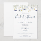 何か青いもの ブライダルシャワー招待状 招待状 (正面/裏面)