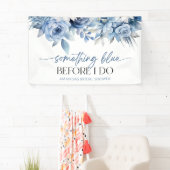 何か青いもの ブライダルシャワー Before I Do 花の装飾 横断幕 (インサイチュ)