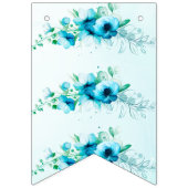 何か青いもの ブライドトゥビー フラワーブライダルシャワー バンティングフラッグ (第1の旗)