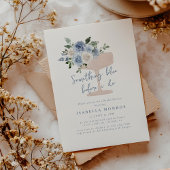 何か青いもの ブライドトゥビー フローラル ブライズシャワー 招待状