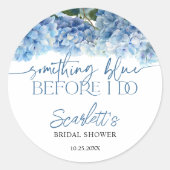 何か青いもの ブルー ハイドランジア ブライダル ラウンドシール (正面)