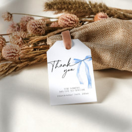 何か青いもの ブルー リボン 結婚式前パーティー ギフトタグ