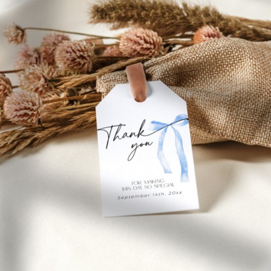 何か青いもの ブルー リボン 結婚式前祝い ギフトタグ