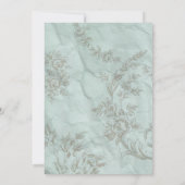 何か青いもの 招待状 (裏面)