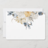 何か青いもの - 横型 ウェディング セーブザデート (裏面)