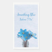 何か青いもの 私がする前に ブライダルシャワーナプキン (正面)