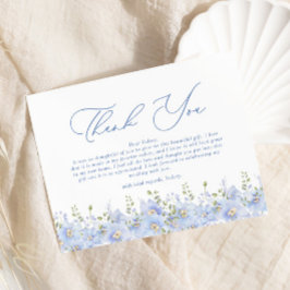 何か青いもの 私がする前に ブライダルシャワー サンキューカード