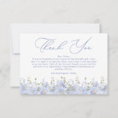 何か青いもの 私がする前に ブライダルシャワー サンキューカード (正面)