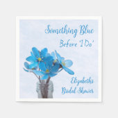 何か青いもの 私がする前に ブライダルシャワー スタンダードカクテルナプキン (正面)