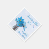 何か青いもの 私がする前に ブライダルシャワー スタンダードカクテルナプキン (角)