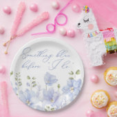 何か青いもの 私がする前に ブライダルシャワー ペーパープレート (パーティー)