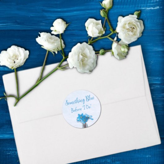 何か青いもの 私がする前に ブライダルシャワー ラウンドシール