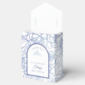 何か青いもの 私がする前に 花の ブライダルシャワー フェイバーボックス (オープン)