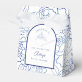 何か青いもの 私がする前に 花の ブライダルシャワー フェイバーボックス (正面サイド)