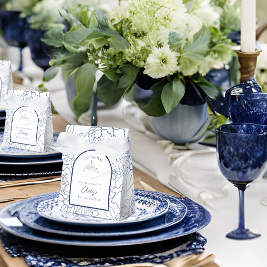 何か青いもの 私がする前に 花の ブライダルシャワー フェイバーボックス