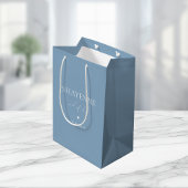 何か青いもの 私がする前に 花嫁の介添え人へのプレゼント ミディアムペーパーバッグ