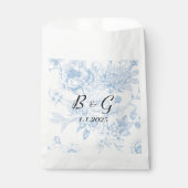 何か青いもの 私がする前に 青い花のトワール フェイバーバッグ (正面)