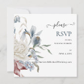 何か青いもの,  結婚式のウェブサイトの出欠確認   (正面)