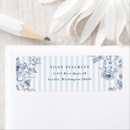 何か青いもの 返信先ラベル ステッカー