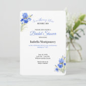 何か青いもの Before Do ブライダルシャワー招待状 招待状 (スタンド正面)