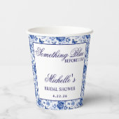 何か青いもの Before I Do 花の花嫁シャワー 紙コップ (裏面)