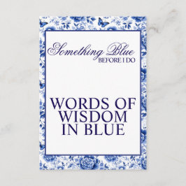 何か青いもの Before I Do 花の ブライダルシャワー エンクロージャーカード