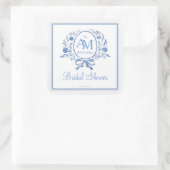 何か青いシール スクエアシール (バッグ)