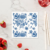 何か青いチノワジェリーブルーのブライダルシャワー スタンダードカクテルナプキン (インサイチュ)