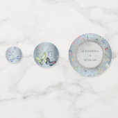 何か青いテーブル紙吹雪 コンフェッティ (正面)