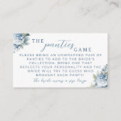 何か青いハイドランジアパンティーゲーム挿入カード エンクロージャーカード (正面)