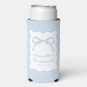 何か青いバチェロレッテ スリム缶クーラー (Seltzer正面)