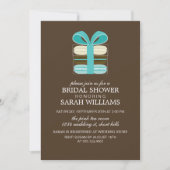 何か青いフランスのマカロン 招待状 (正面)