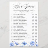 何か青いフローラウェディングシャワーシューゲーム (正面)