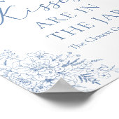 何か青いブライダルシャワーいくつキスを推測 ポスター (角)