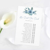 何か青いブライダルシャワーが言った