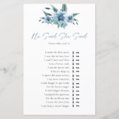 何か青いブライダルシャワーが言った (正面)