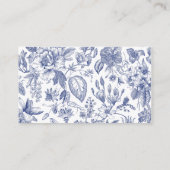 何か青いブライダルシャワーエンクロージャカード エンクロージャーカード (裏面)