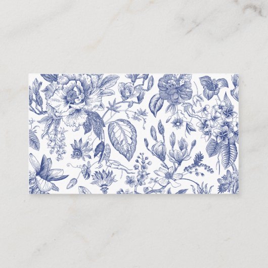 何か青いブライダルシャワーエンクロージャカード エンクロージャーカード (裏面)