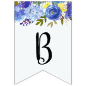 何か青いブライダルシャワーバナー水色 バンティングフラッグ (第2の旗)