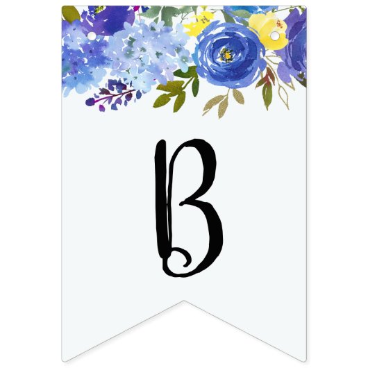 何か青いブライダルシャワーバナー水色 バンティングフラッグ (第2の旗)